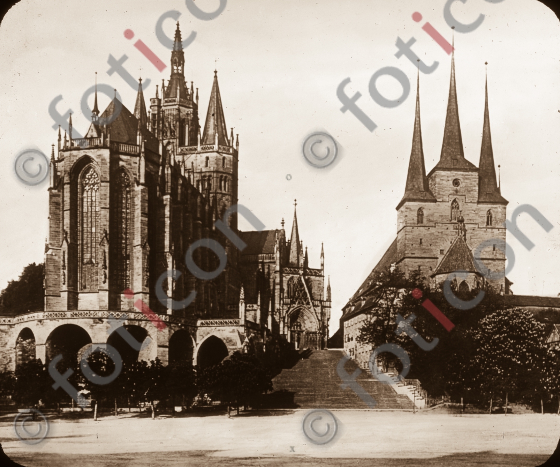 Erfurter Dom und Severikirche I Erfurt Cathedral and Severi Church (foticon-simon-169-039-sw.jpg)
